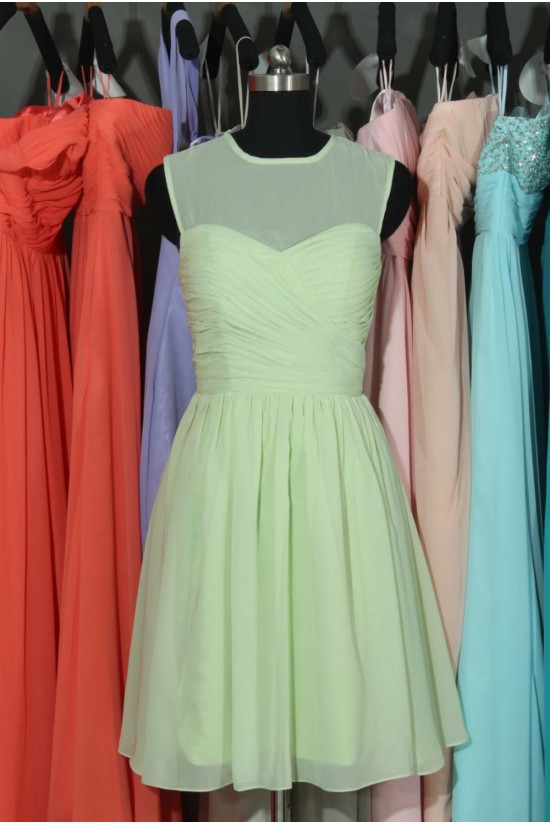 A-Line Short Chiffon Bridesmaid Dresses/Wedding Party Dresses BD010698 A-Line Short Chiffon Bridesmaid Dresses/Wedding Party Dresses BD010698