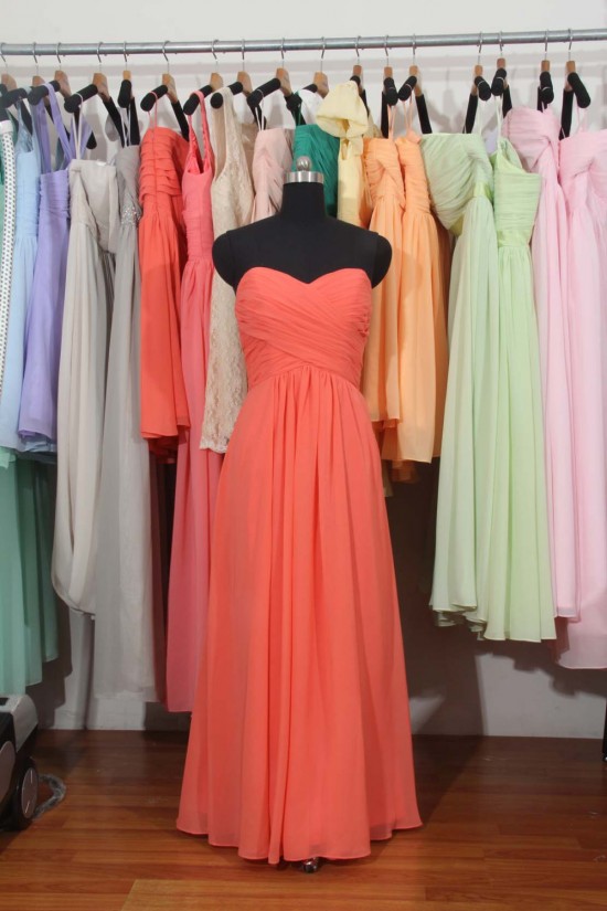 A-Line Sweetheart Long Chiffon Bridesmaid Dresses/Wedding Party Dresses BD010701 A-Line Sweetheart Long Chiffon Bridesmaid Dresses/Wedding Party Dresses BD010701