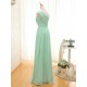 A-Line One-Shoulder Long Green Chiffon Bridesmaid Dresses/Wedding Party Dresses BD010706 A-Line One-Shoulder Long Green Chiffon Bridesmaid Dresses/Wedding Party Dresses BD010706