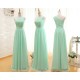 A-Line One-Shoulder Long Green Chiffon Bridesmaid Dresses/Wedding Party Dresses BD010706 A-Line One-Shoulder Long Green Chiffon Bridesmaid Dresses/Wedding Party Dresses BD010706