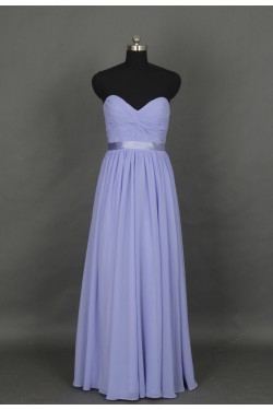 A-Line Sweetheart Long Chiffon Bridesmaid Dresses/Wedding Party Dresses BD010729