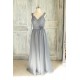 A-Line Long Grey Chiffon Bridesmaid Dresses/Wedding Party Dresses BD010741 A-Line Long Grey Chiffon Bridesmaid Dresses/Wedding Party Dresses BD010741
