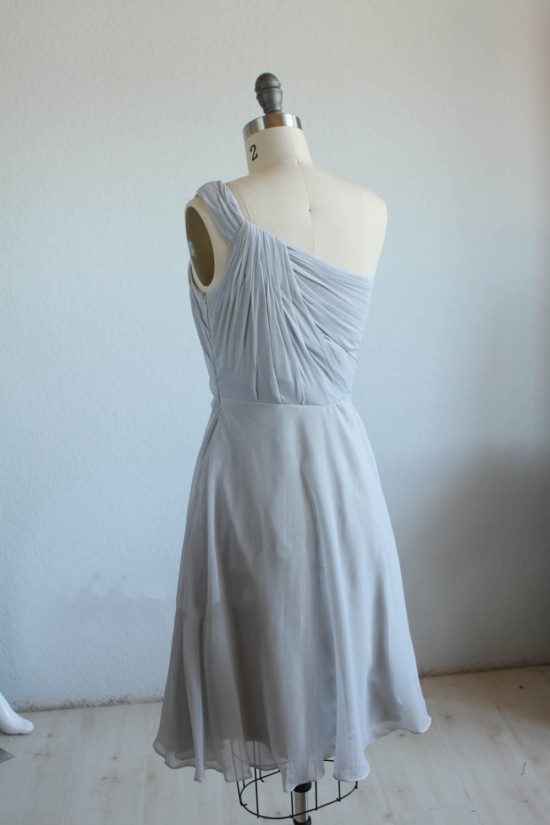 A-Line One-Shoulder Short Chiffon Bridesmaid Dresses/Wedding Party Dresses BD010745 A-Line One-Shoulder Short Chiffon Bridesmaid Dresses/Wedding Party Dresses BD010745
