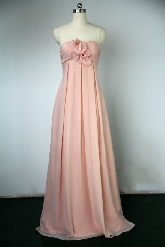 Empire Sweetheart Long Pink Chiffon Bridesmaid Dresses/Wedding Party Dresses BD010746 Empire Sweetheart Long Pink Chiffon Bridesmaid Dresses/Wedding Party Dresses BD010746