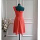 A-Line One-Shoulder Short Chiffon Bridesmaid Dresses/Wedding Party Dresses BD010768