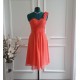 A-Line One-Shoulder Short Chiffon Bridesmaid Dresses/Wedding Party Dresses BD010768