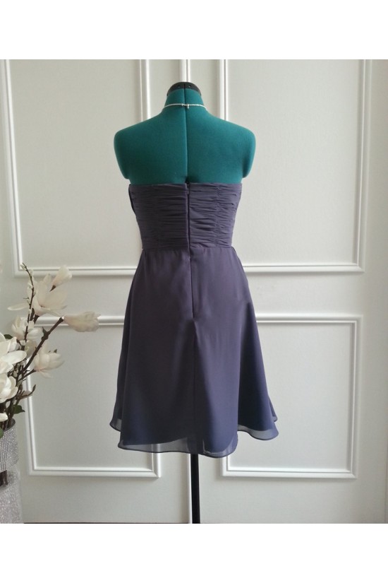 A-Line Strapless Short Chiffon Bridesmaid Dresses/Wedding Party Dresses BD010771 A-Line Strapless Short Chiffon Bridesmaid Dresses/Wedding Party Dresses BD010771