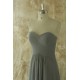 A-Line Sweetheart Long Grey Chiffon Bridesmaid Dresses/Wedding Party Dresses BD010774 A-Line Sweetheart Long Grey Chiffon Bridesmaid Dresses/Wedding Party Dresses BD010774