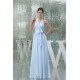 Sleeveless Halter Sheath/Column Long Blue Bridesmaid Dresses 02010008 Sleeveless Halter Sheath/Column Long Blue Bridesmaid Dresses 02010008