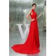 A-Line High-Neck Sleeveless Ruffles Long Red Chiffon Bridesmaid Dresses 02010012 A-Line High-Neck Sleeveless Ruffles Long Red Chiffon Bridesmaid Dresses 02010012