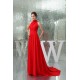 A-Line High-Neck Sleeveless Ruffles Long Red Chiffon Bridesmaid Dresses 02010012 A-Line High-Neck Sleeveless Ruffles Long Red Chiffon Bridesmaid Dresses 02010012