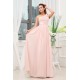 A-Line One-Shoulder Floor-Length Long Pink Chiffon Bridesmaid Dresses 02010016 A-Line One-Shoulder Floor-Length Long Pink Chiffon Bridesmaid Dresses 02010016