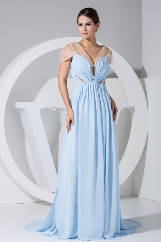 Covered Button Puddle Train A-Line V-Neck Best Bridesmaid Dresses 02010019 Covered Button Puddle Train A-Line V-Neck Best Bridesmaid Dresses 02010019