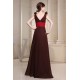 Elegant Sleeveless Chiffon Silk like Satin V-Neck Bridesmaid Dresses 02010026