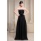 Empire Strapless Long Black Chiffon Maternity Bridesmaid Evening Dresses 02010034