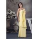 Sheath/Column Floor-Length Spaghetti Strap Chiffon Long Yellow Bridesmaid Dresses 02010035 Sheath/Column Floor-Length Spaghetti Strap Chiffon Long Yellow Bridesmaid Dresses 02010035