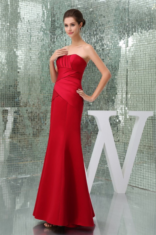 Floor-Length Criss Cross Trumpet/Mermaid Soft Long Red Sweetheart Bridesmaid Dresses 02010040 Floor-Length Criss Cross Trumpet/Mermaid Soft Long Red Sweetheart Bridesmaid Dresses 02010040