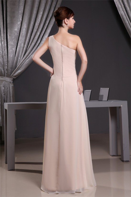A-Line Floor-Length One-Shoulder Sleeveless Beaded Long Bridesmaid Dresses 02010042 A-Line Floor-Length One-Shoulder Sleeveless Beaded Long Bridesmaid Dresses 02010042