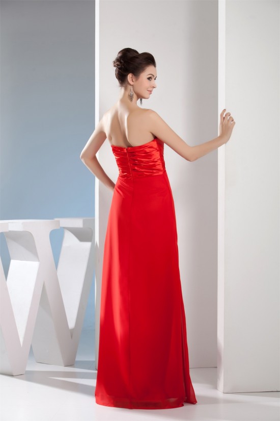 Floor-Length Sleeveless Long Red Bridesmaid Dresses 02010045 Floor-Length Sleeveless Long Red Bridesmaid Dresses 02010045