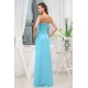 Floor-Length Sweetheart Sleeveless Sheath/Column Long Blue Bridesmaid Prom/Formal Evening Dresses 02010052