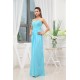 Floor-Length Sweetheart Sleeveless Sheath/Column Long Blue Bridesmaid Prom/Formal Evening Dresses 02010052