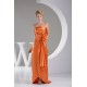 Handmade Flowers Silk like Satin Spaghetti Strap Long Bridesmaid Dresses 02010061 Handmade Flowers Silk like Satin Spaghetti Strap Long Bridesmaid Dresses 02010061