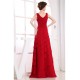 Illusion Sleeves A-Line Floor-Length V-Neck Long Red Chiffon Bridesmaid Dresses 02010062 Illusion Sleeves A-Line Floor-Length V-Neck Long Red Chiffon Bridesmaid Dresses 02010062