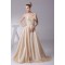 A-Line Strapless Handmade Flowers Floor-Length Bridesmaid Dresses 02010071
