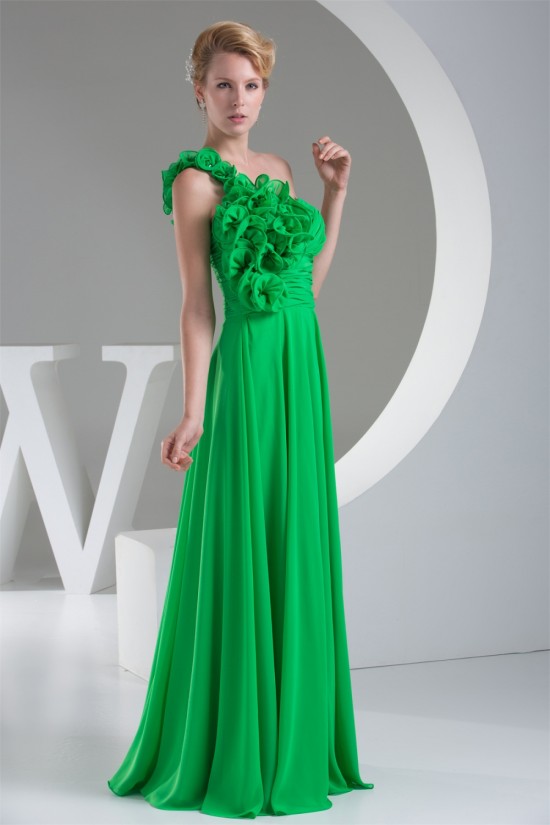 One-Shoulder Sleeveless Chiffon Long Green Best Bridesmaid Dresses 02010074 One-Shoulder Sleeveless Chiffon Long Green Best Bridesmaid Dresses 02010074