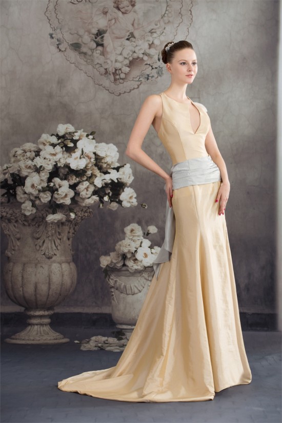 Puddle Train Mermaid/Trumpet Straps Sleeveless Long Bridesmaid Dresses 02010077 Puddle Train Mermaid/Trumpet Straps Sleeveless Long Bridesmaid Dresses 02010077