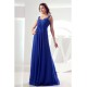 Empire Ruffles Chiffon Sleeveless Long Blue Bridesmaid Dresses Maternity Dresses 02010079