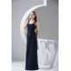 Sheath/Column Simple Style Floor-Length Chiffon Sleeveless Best Bridesmaid Dresses 02010088