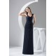 Sheath/Column Simple Style Floor-Length Chiffon Sleeveless Best Bridesmaid Dresses 02010088