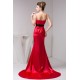 Brush Sweep Train Trumpet/Mermaid Spaghetti Straps Long Red Bridesmaid Dresses 02010094 Brush Sweep Train Trumpet/Mermaid Spaghetti Straps Long Red Bridesmaid Dresses 02010094