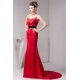 Brush Sweep Train Trumpet/Mermaid Spaghetti Straps Long Red Bridesmaid Dresses 02010094 Brush Sweep Train Trumpet/Mermaid Spaghetti Straps Long Red Bridesmaid Dresses 02010094
