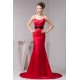 Brush Sweep Train Trumpet/Mermaid Spaghetti Straps Long Red Bridesmaid Dresses 02010094 Brush Sweep Train Trumpet/Mermaid Spaghetti Straps Long Red Bridesmaid Dresses 02010094