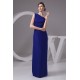 Floor-Length Chiffon One-Shoulder Long Blue Bridesmaid Dresses under 100 02010099 Floor-Length Chiffon One-Shoulder Long Blue Bridesmaid Dresses under 100 02010099