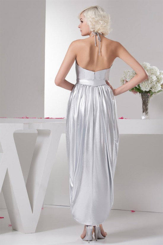 Sheath/Column Asymmetrical Sleeveless Satin Elastic Woven Satin Bridesmaid Dresses 02010108 Sheath/Column Asymmetrical Sleeveless Satin Elastic Woven Satin Bridesmaid Dresses 02010108