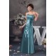 A-Line Floor-Length Silk like Satin Soft Strapless Long Bridesmaid Dresses 02010110