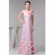 A-Line One-Shoulder Fine Netting Sleeveless Long Pink Bridesmaid Dresses 02010111 A-Line One-Shoulder Fine Netting Sleeveless Long Pink Bridesmaid Dresses 02010111