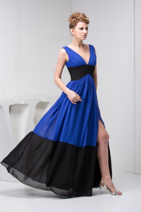Sleeveless V-Neck Floor-Length A-Line Chiffon Long Bridesmaid Dresses 02010114 Sleeveless V-Neck Floor-Length A-Line Chiffon Long Bridesmaid Dresses 02010114