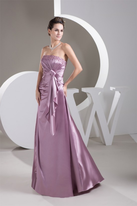 Strapless Beading Sleeveless A-Line Brush Sweep Train Bridesmaid Dresses 02010116 Strapless Beading Sleeveless A-Line Brush Sweep Train Bridesmaid Dresses 02010116