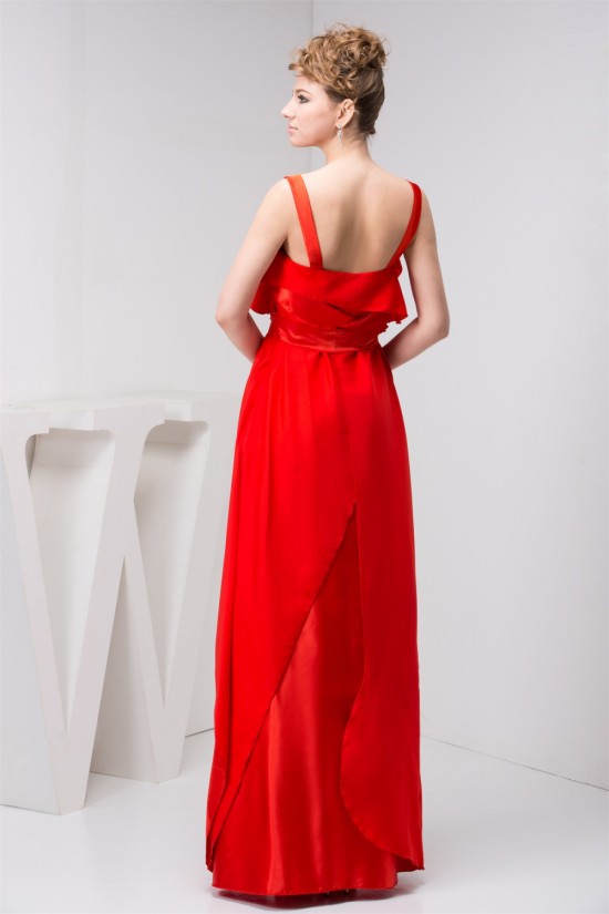 Straps Sheath/Column Sleeveless Bows Long Bridesmaid Dresses 02010117 Straps Sheath/Column Sleeveless Bows Long Bridesmaid Dresses 02010117