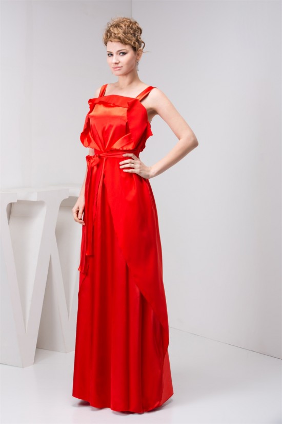 Straps Sheath/Column Sleeveless Bows Long Bridesmaid Dresses 02010117 Straps Sheath/Column Sleeveless Bows Long Bridesmaid Dresses 02010117
