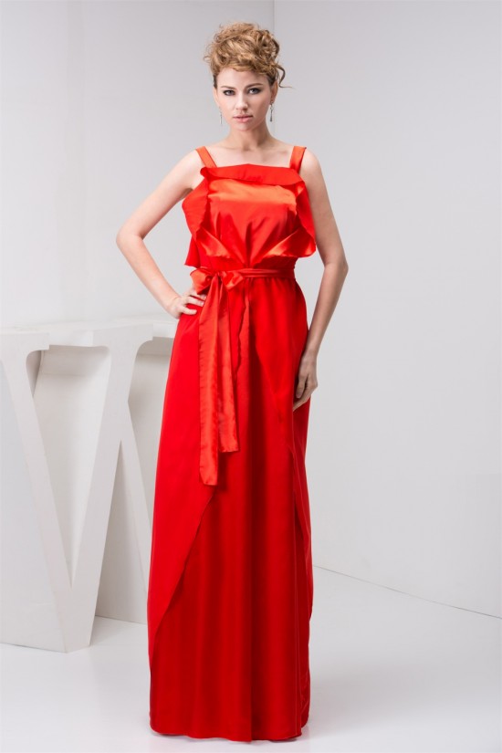 Straps Sheath/Column Sleeveless Bows Long Bridesmaid Dresses 02010117 Straps Sheath/Column Sleeveless Bows Long Bridesmaid Dresses 02010117