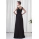 A-Line Chiffon Elastic Woven Satin Brush Sweep Train Long Black Bridesmaid Dresses 02010119 A-Line Chiffon Elastic Woven Satin Brush Sweep Train Long Black Bridesmaid Dresses 02010119