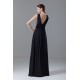 A-Line Chiffon V-Neck Long Black Bridesmaid/Wedding Party Dresses 02010121 A-Line Chiffon V-Neck Long Black Bridesmaid/Wedding Party Dresses 02010121