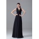 A-Line Chiffon V-Neck Long Black Bridesmaid/Wedding Party Dresses 02010121 A-Line Chiffon V-Neck Long Black Bridesmaid/Wedding Party Dresses 02010121