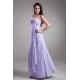 A-Line One-Shoulder Chiffon Long Bridesmaid Maternity Dresses 02010126