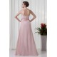 A-Line Sleeveless Floor-Length Ruched Halter Most Popular Long Bridesmaid Dresses 02010129